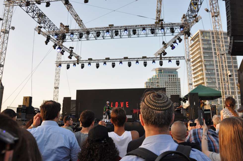 Conchita Wurst beim European Song Contest in Tel Aviv